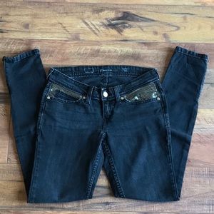 Levi’s jeans with gold sequin detailing